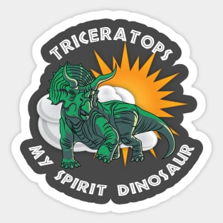 Triceratops My Spirit Dinosaur Design Sticker